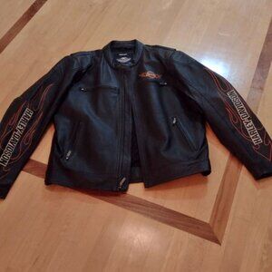 Harley real leather men's jacket
